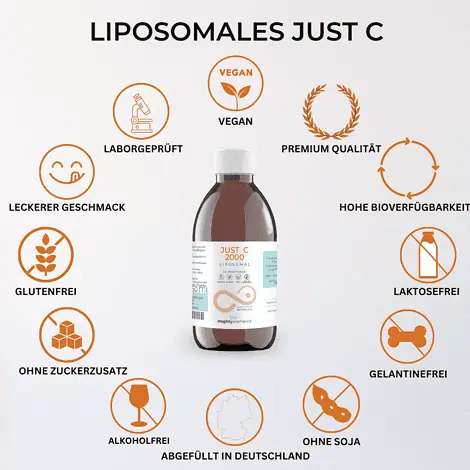 Eigenschaften Just C Liposomales Vitamin C Pur