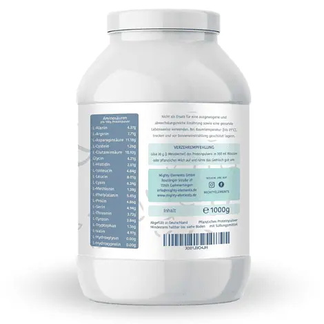 veganes proteinpulver neutral mighty elements