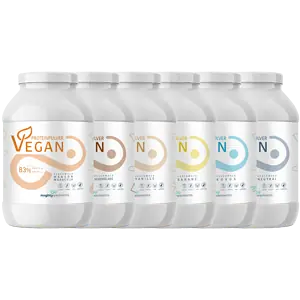 Mighty Elements Protein Pulver Kollektion – Vegan 5K Protein und Clear Whey in 6 Geschmacksrichtungen