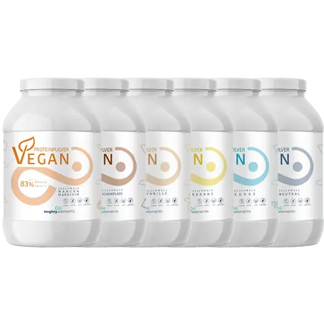 Veganes Protein: 85% Pflanzliches Eiweiß | Gluten- & Laktosefrei – Mighty-Elements