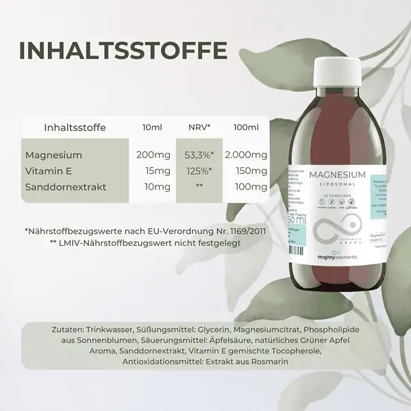 inhalt liposomales magnesium mighty elements
