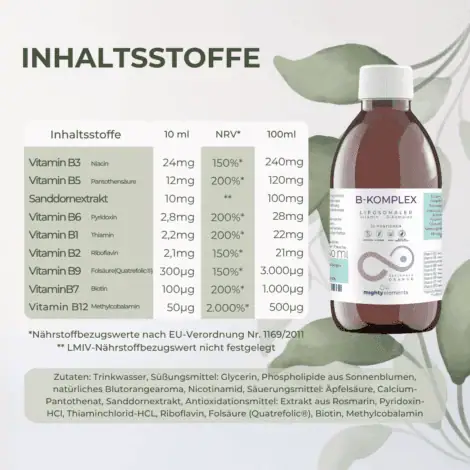 inhaltsstoffe liposomales vitamin b komplex