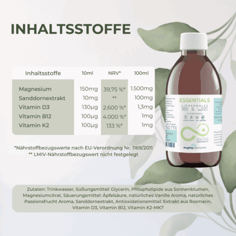 inhalt liposomales essentials magnesium b12 vitamin d3 k2-mk7