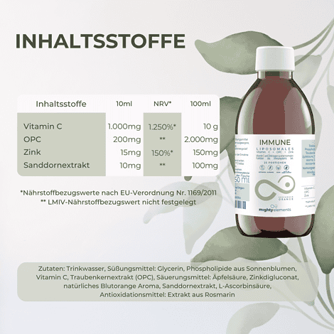 inhalt liposomales immune vitamin c opc zink