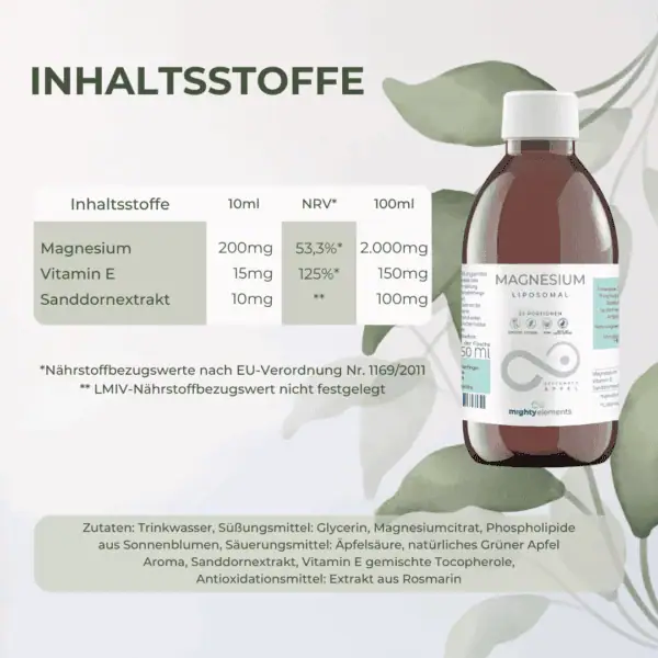 inhalt liposomales magnesium mighty elements