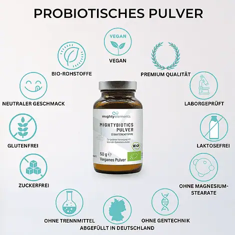 eigenschaften veganes probiotikum mightybiotics pulver mighty elements
