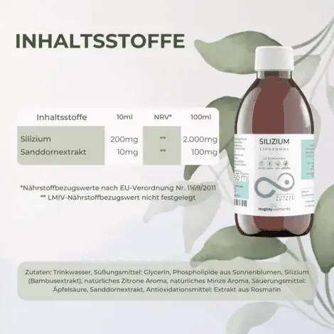 inhalt liposomales silizium mighty elements