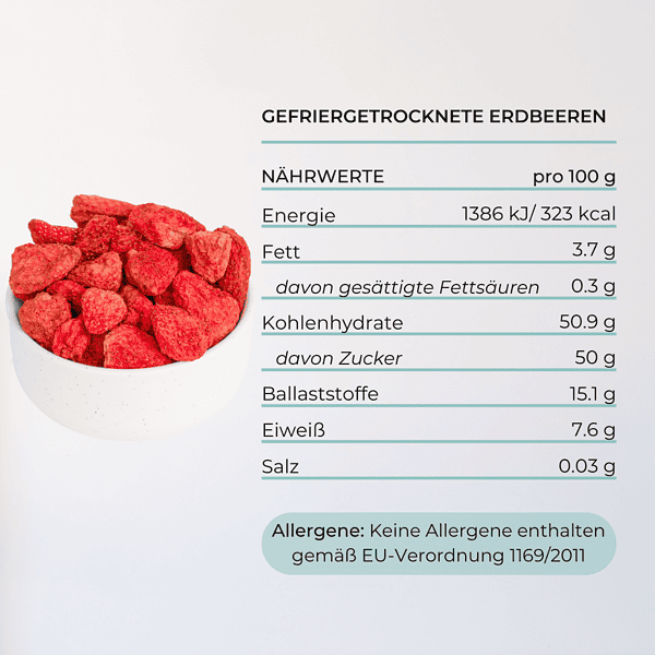 erdbeeren gefriergetrocknet ganz mighty elements nährwert
