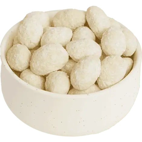 Mandelkerne mit Kokosflocken in weißer Schokolade 500g