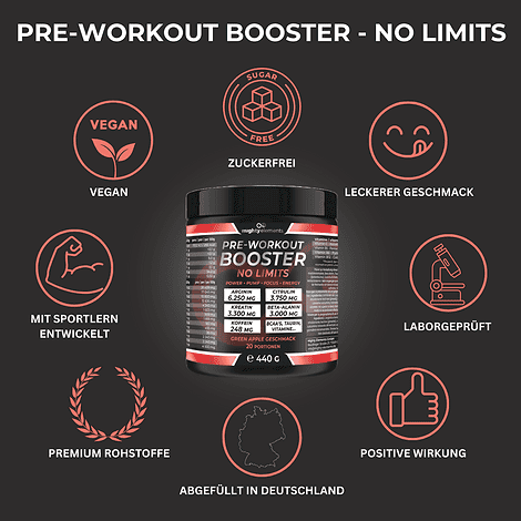 vorteile no limits sport drink pre workout booster mighty elements