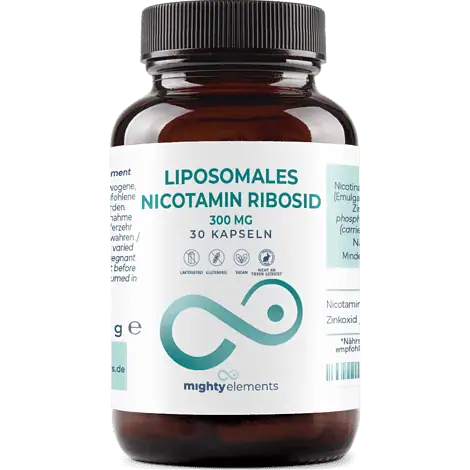 Nicotinamide-Riboside (NR) Kapseln – Liposomales NR (300 mg), Zink (2 mg) | 30 vegane Kapseln