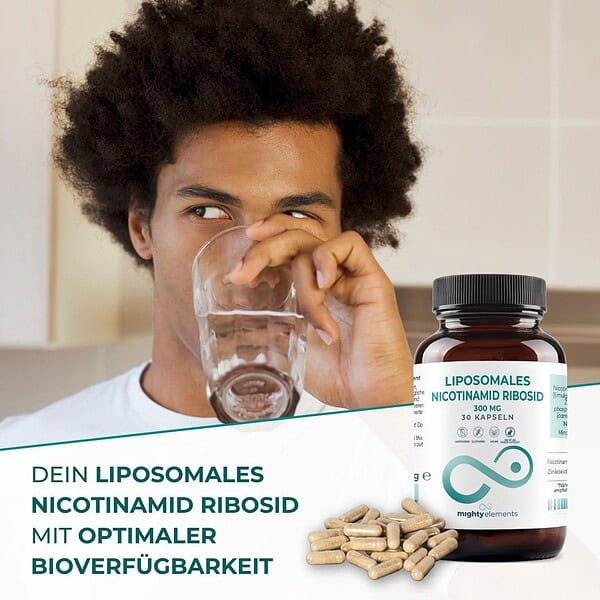 Nicotinamide-Riboside (NR) Kapseln - Liposomales NR (300 mg), Zink (2 mg) | 30 vegane Kapseln – Bild 8