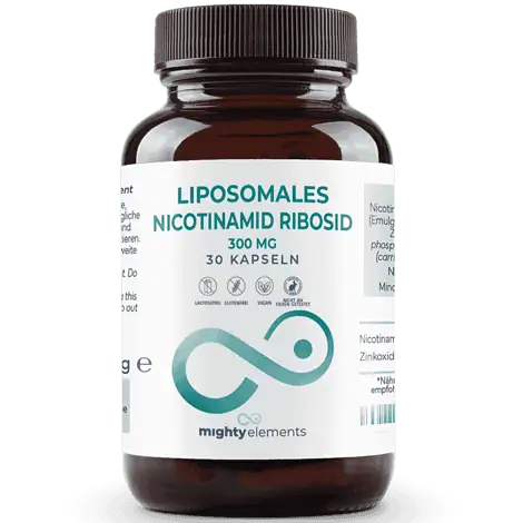 Nicotinamide-Riboside (NR) Kapseln – Liposomales NR (300 mg), Zink (2 mg) | 30 vegane Kapseln