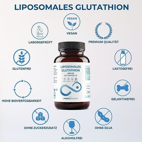 Glutathion Kapseln - Liposomales L-Glutathion (400 mg), Zink (2 mg) | 60 vegane Kapseln – Bild 5