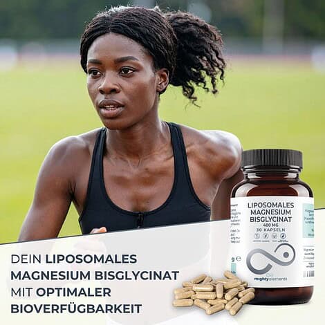 Magnesium Bisglycinat Kapseln - Liposomales Magnesium (800 mg pro Tagesdosis), Zink (2 mg) | 30 vegane Kapseln – Bild 6