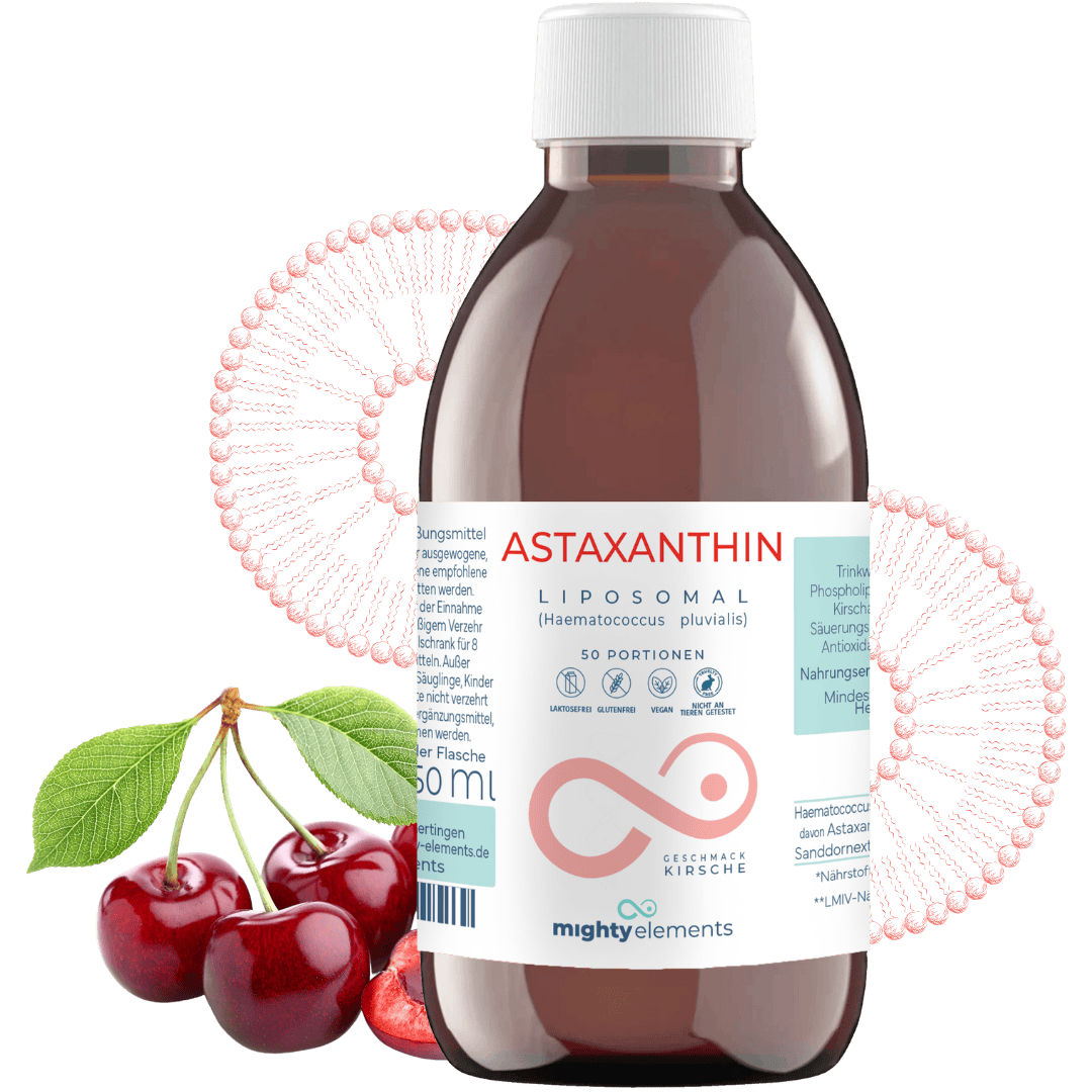 Astaxanthin - Liposomales Astaxanthin 8 mg, vegan, alkoholfrei, 50 Portionen (MHD 24.06.2026)