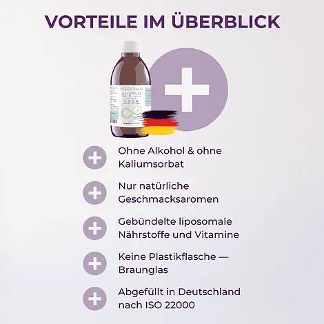 Vitamin B-Komplex - Liposomales Vitamin B3 (24 mg), B5 (12 mg), B6 (2,8 mg) und vielen weiteren Vitaminen – Bild 4