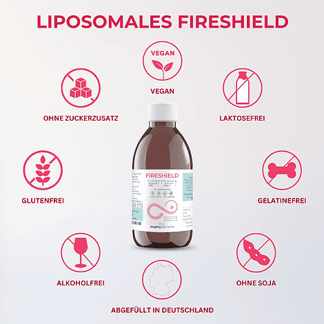 Fireshield  - Liposomales Vitamin C (500 mg), MSM (500 mg), Curcumin (100 mg), Astaxanthin (8 mg) – Bild 6