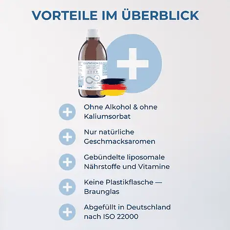 Glutathion 4-in-1 - Liposomales Glutathion, Vitamin C, R-Alpha-Liponsäure und Resveratrol – Bild 4