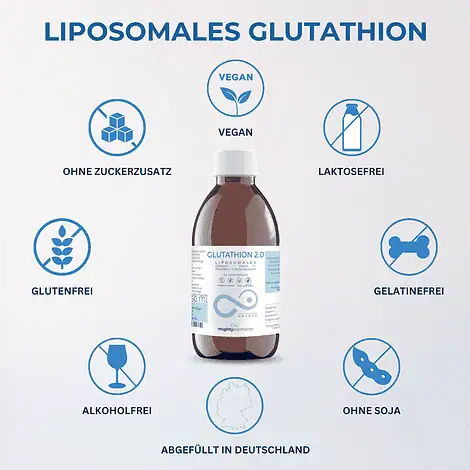 Glutathion 4-in-1 - Liposomales Glutathion, Vitamin C, R-Alpha-Liponsäure und Resveratrol – Bild 6