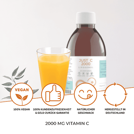 Just C - Liposomales Vitamin C (2000 mg) ohne Zusätze, ohne Xylit, ganz natürlich – Bild 3