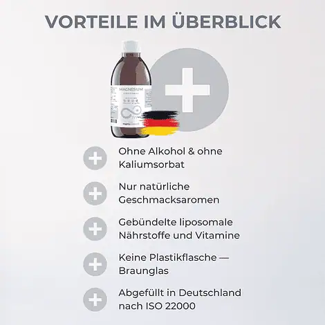 Magnesium - Liposomales Magnesium (200 mg) vegan, ohne Alkohol – Bild 4