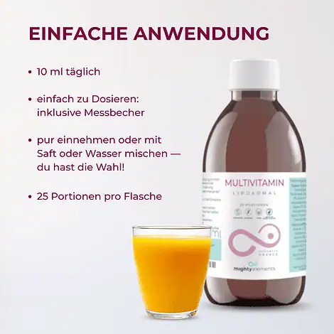 Multivitamin - Liposomales Vitamin C (200 mg), B3 (32 mg), E (9 mg) und vielen weiteren Vitaminen – Bild 5