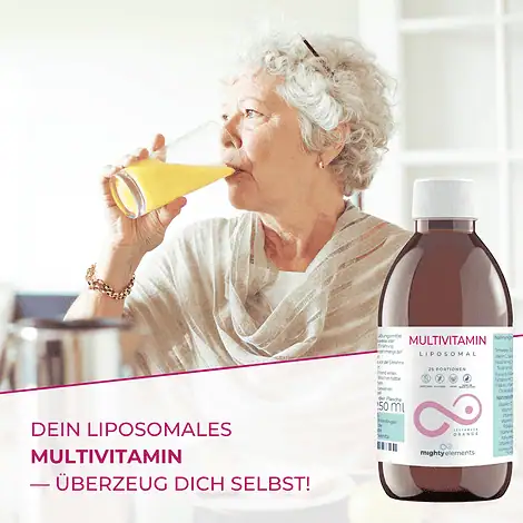 Multivitamin - Liposomales Vitamin C (200 mg), B3 (32 mg), E (9 mg) und vielen weiteren Vitaminen – Bild 7