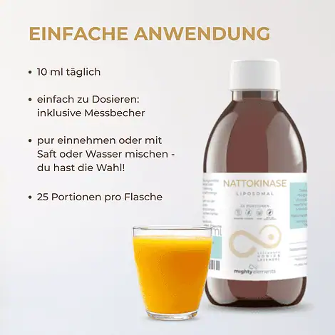 Nattokinase - Liposomale Nattokinase (200 mg) vegan, ohne Alkohol – Bild 5