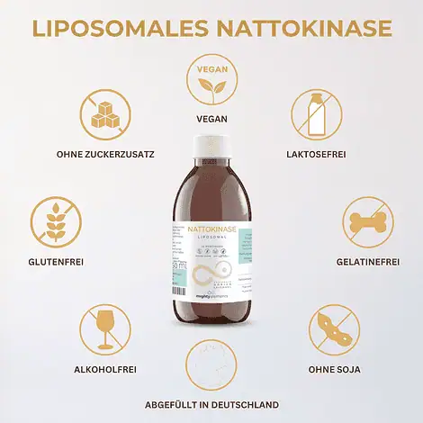 Nattokinase - Liposomale Nattokinase (200 mg) vegan, ohne Alkohol – Bild 6