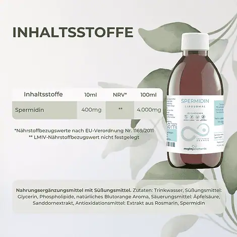 Spermidin - Liposomales Spermidin (4 mg) vegan, ohne Alkohol – Bild 2