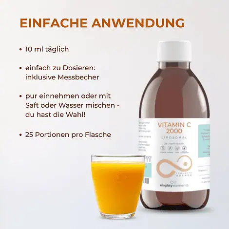 Vitamin C - Liposomales Vitamin C 2000 mg, vegan, alkoholfrei – Bild 5