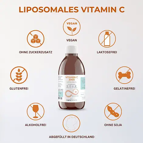 Vitamin C - Liposomales Vitamin C 2000 mg, vegan, alkoholfrei – Bild 6